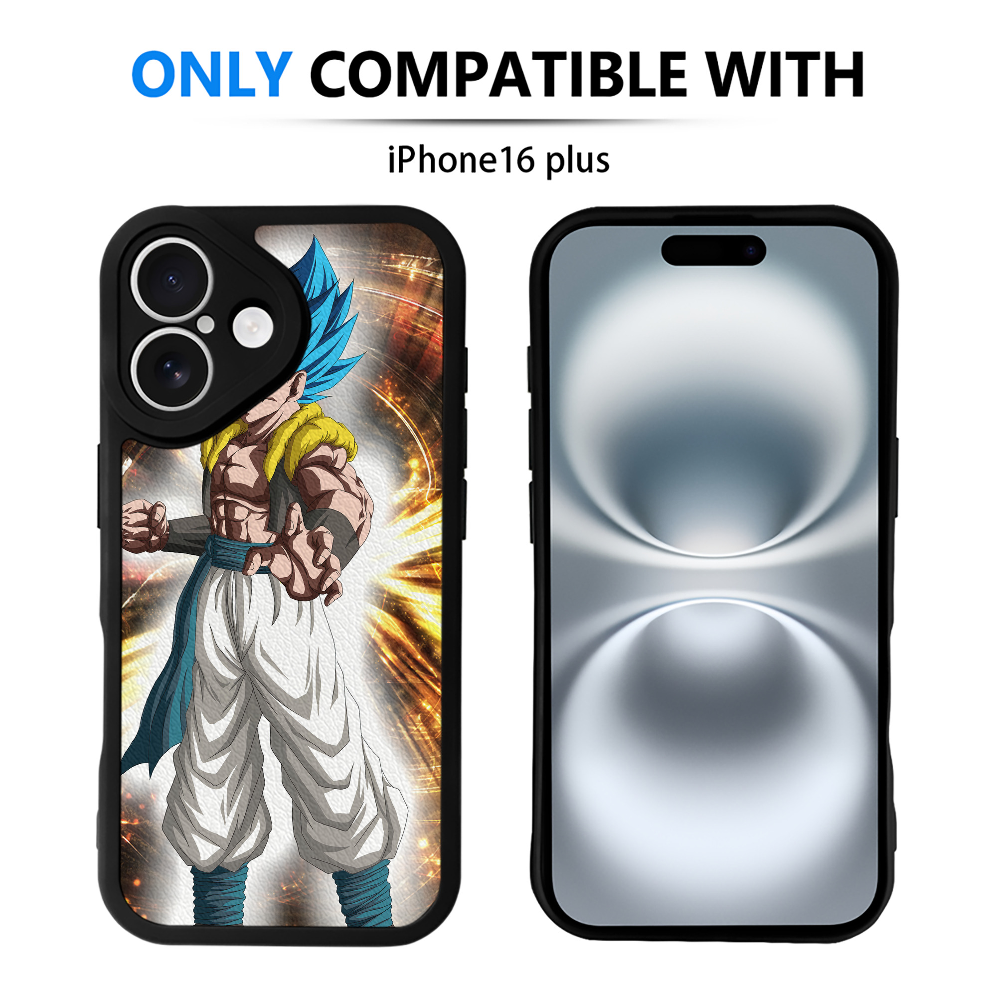 （画像用） ドラゴンボール DRAGON BALL 【iPhone 16シリーズ対応】シリコンスマホケース（レザー調） 材質：シリコン